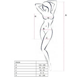 PASSION - WOMAN BS026 BODYSTOCKING WEISSER KLEIDSTIL EINE GRÖSSE - Vanelion Paradise