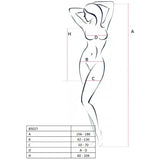 PASSION - WOMAN BS027 BODYSTOCKING WEISSER KLEIDSTIL EINE GRÖSSE - Vanelion Paradise