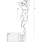 PASSION - WOMAN BS027 BODYSTOCKING WEISSER KLEIDSTIL EINE GRÖSSE - Vanelion Paradise