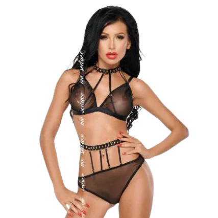 ME-SEDUCE - DOTTY SET ZWEI STÜCK SCHWARZ S/M - Vanelion Paradise