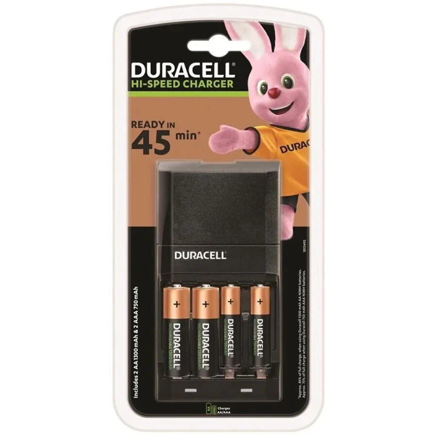 DURACELL - LADEGERT 45MIN. + 2xAA 1700mAh + 2xAAA 750mAh - Vanelion Paradise