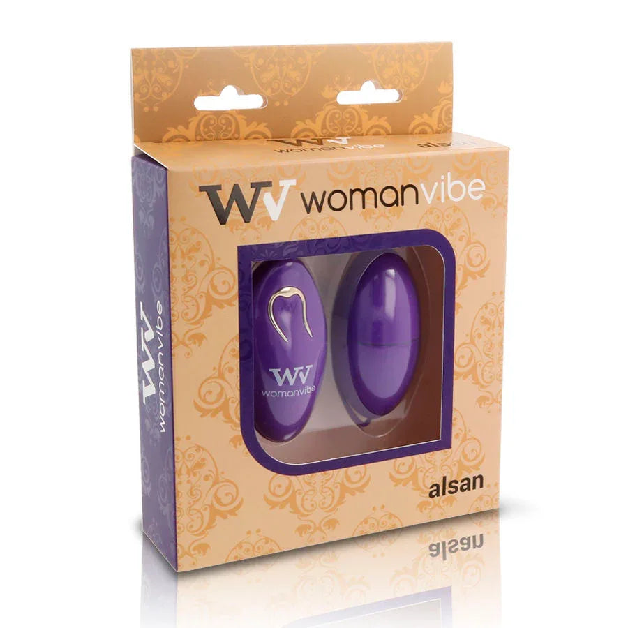 WOMANVIBE - ALSAN EGG REMOTE CONTROL SCHWARZES SILIKON LILA - Vanelion Paradise