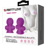 PRETTY LOVE - NIPPELSTIMULATOREN 12M LILA VIBRATION - Vanelion Paradise