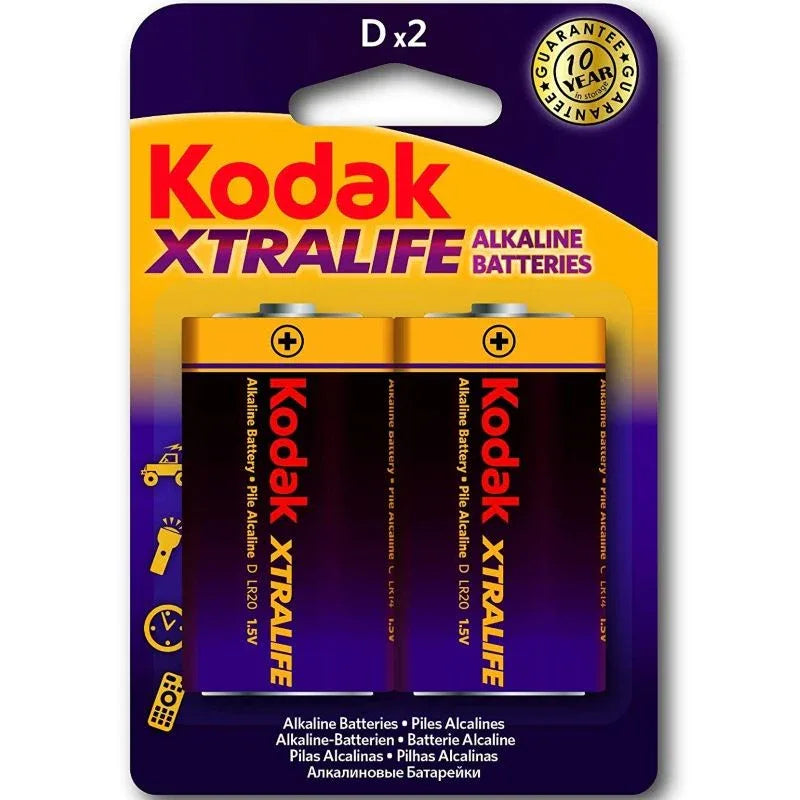 KODAK - XTRALIFE ALKALINE BATTERIES LR20 D LR20 1.5V - Vanelion Paradise