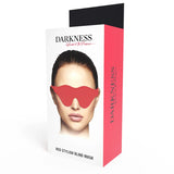DARKNESS Rote Augenmaske – Stylishes Blindfold mit elastischem Band - Vanelion Paradise
