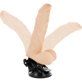 BASECOCK - ARTIKULIERBARER VIBRATOR NATÜRLICH MIT FERNBEDIENUNG 21 CM -O- 5 CM - Vanelion Paradise