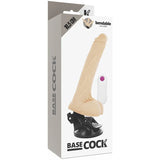 BASECOCK - ARTIKULIERBARER VIBRATOR NATÜRLICH FERNBEDIENUNG 18.5 CM -O- 4 CM - Vanelion Paradise