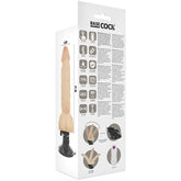 BASECOCK - ARTIKULIERBARER VIBRATOR NATÜRLICH FERNBEDIENUNG 20 CM -O- 4.5 CM - Vanelion Paradise