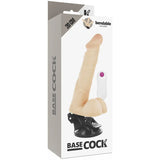 BASECOCK - ARTIKULIERBARER VIBRATOR NATÜRLICH FERNBEDIENUNG 20 CM -O- 4.5 CM - Vanelion Paradise
