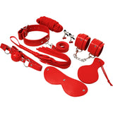 Experience BDSM Fetisch-Kit Rot - 8-teiliges Set - Vanelion Paradise
