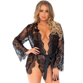 LEG AVENUE - TEDDY- UND ROBE-SET S - Vanelion Paradise