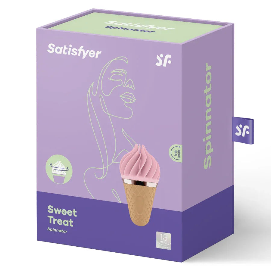 SATISFYER - SÜSSES LECKER SPINNATOR BRAUN & ROSA - Vanelion Paradise