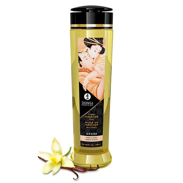 SHUNGA Desire Massageöl „Fetish Vanilla“ – 240 ml - Vanelion Paradise