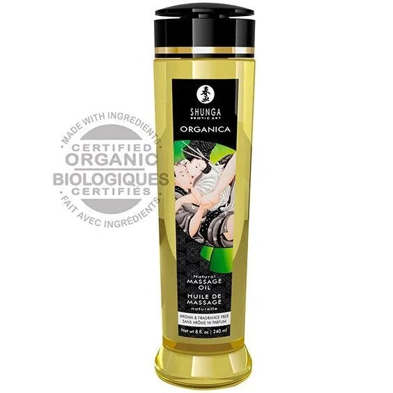 SHUNGA - NATÜRLICHES BIO MASSAGEÖL 240 ML - Vanelion Paradise
