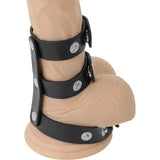 Doppel-Penis- & Hodenring verstellbar – Darkness Cock Harness Lederoptik - Vanelion Paradise