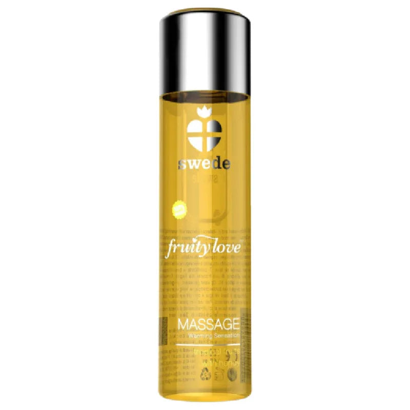 SWEDE - FRUITY LOVE MASSAGEÖL MIT WÄRMENDEM EFFEKT MIT HONIG 120 ML. - Vanelion Paradise