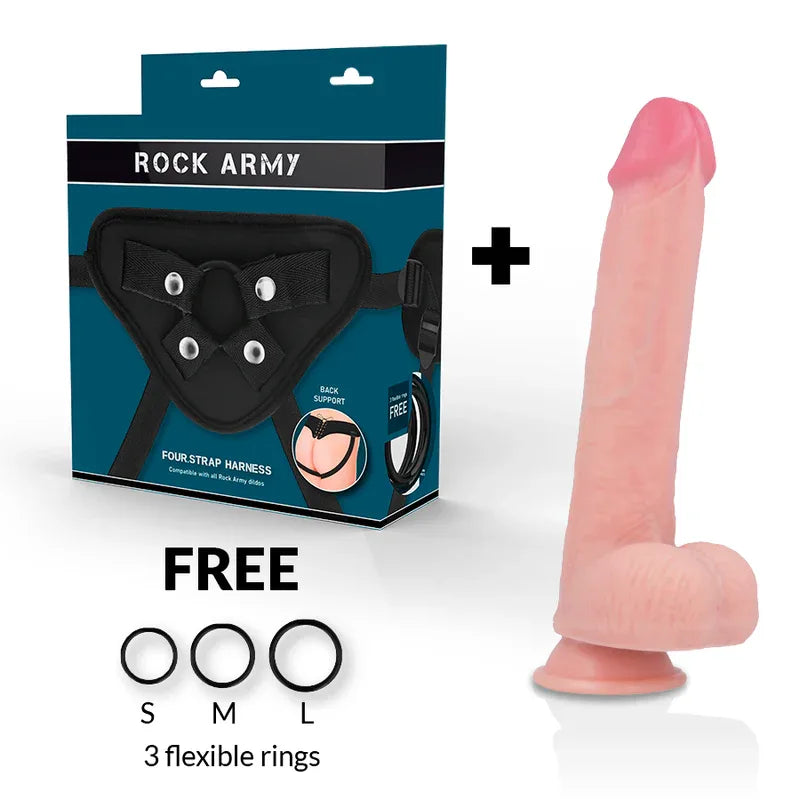ROCKARMY - ARN S + FLÜSSIGER SILIKON DILDO PREMIUM KINGCOBRA 24 CM -O- 4.77 CM - Vanelion Paradise