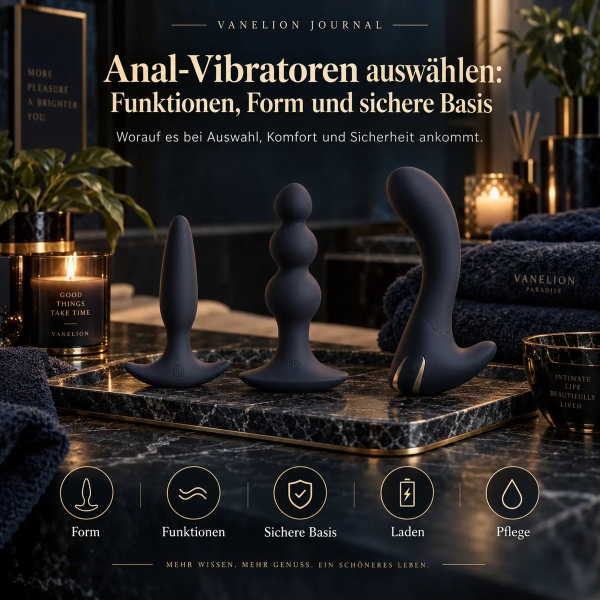 Anal-Vibratoren auswählen: Funktionen, Form und sichere Basis