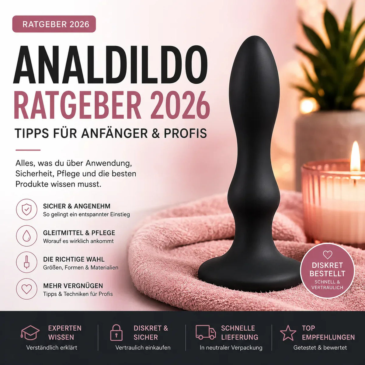 Analdildo Ratgeber 2026 – Tipps für Anfänger & Profis