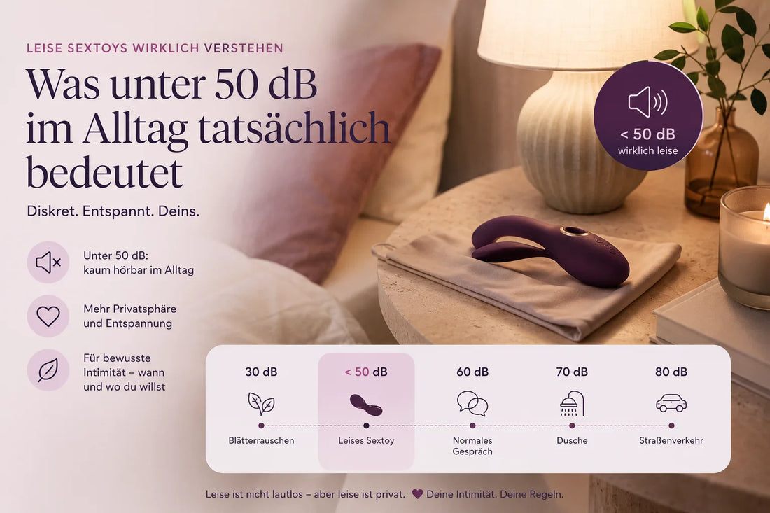Leise Sextoys wirklich verstehen: Was unter 50 dB im Alltag tatsächlich bedeutet