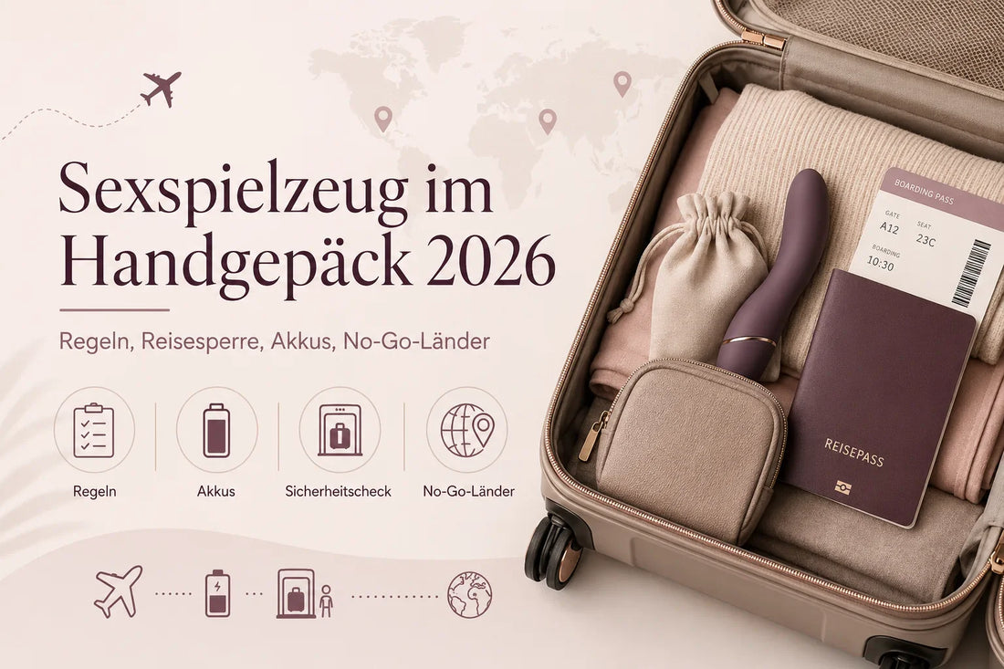 Sexspielzeug im Handgepäck 2026: Regeln, Reisesperre, Akkus, No-Go-Länder