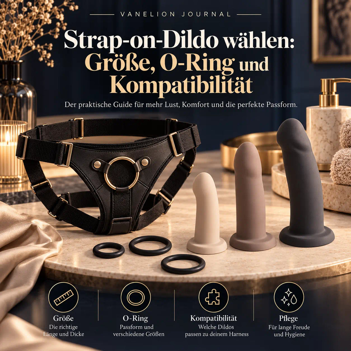 Strap-on-Dildo wählen: Größe, O-Ring und Kompatibilität