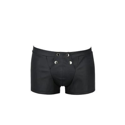 Schwarze eng anliegende Herren-Shorts