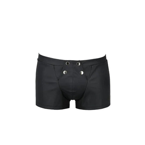 Schwarze eng anliegende Herren-Shorts