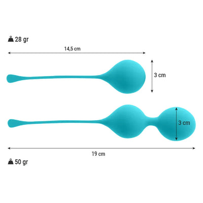 Kegel-Ball-Set mit abgestuften Gewichten für Beckenbodentraining
