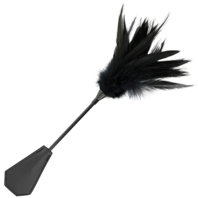 Schwarzes Feder-Accessoire für Dessous-, Burlesque- und Kostümlooks