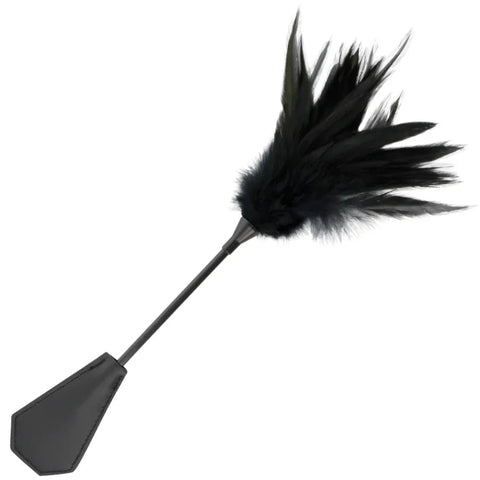 Schwarzes Feder-Accessoire für Dessous-, Burlesque- und Kostümlooks