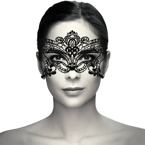 COQUETTE CHIC DESIRE - BREITE SCHWARZE SPITZENMASKE - Vanelion Paradise