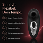Black&silver - Drake Deluxe Sucking Vibe Wiederaufladbares Silikon Schwarz