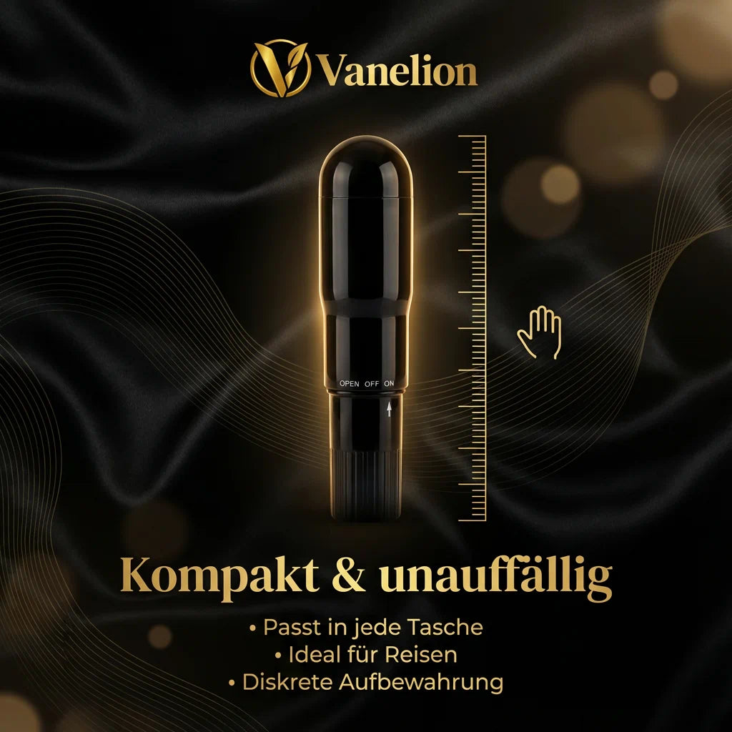 GLOSSY - VIBRATORE TASCABILE NERO