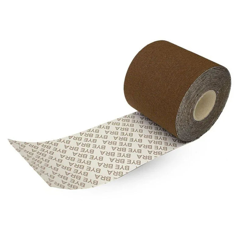 BYE-BRA - BODY CINTA 5 M X 6.5 CM + 3 PARES DE PEZONERAS MARRON - Vanelion Paradise