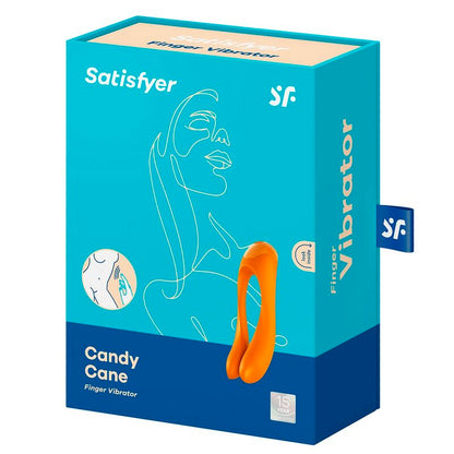 SATISFYER - CANDY CANE FINGERVIBRATOR ORANGE