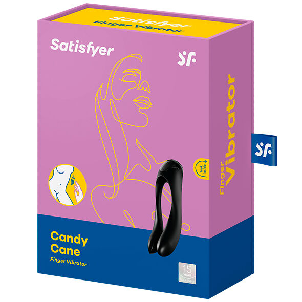 SATISFYER - CANDY CANE FINGERVIBRATOR ORANGE