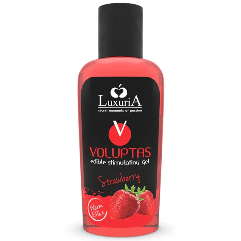 INTIMATELINE LUXURIA - VOLUPTAS ESSBARES MASSAGEGEL MIT WÄRMENDEM EFFEKT - ERDBEERE 100 ML - Vanelion Paradise