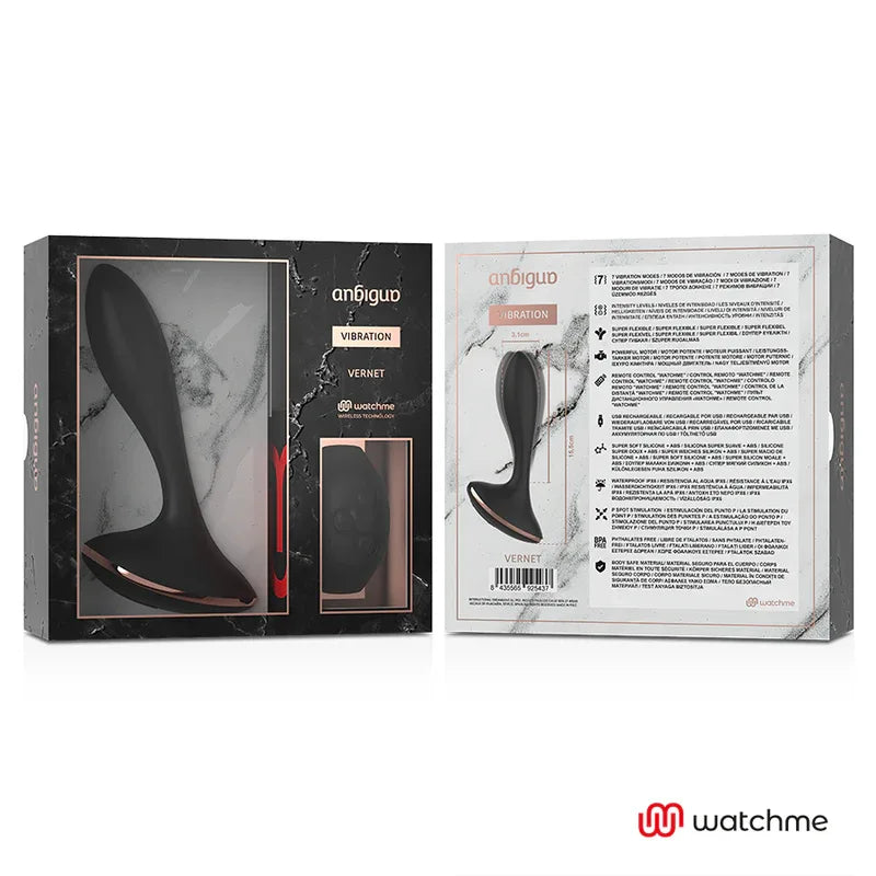 ANBIGUO - WATCHME VIBRATOR MIT FERNBEDIENUNG ANALSTECKER VERNET - Vanelion Paradise