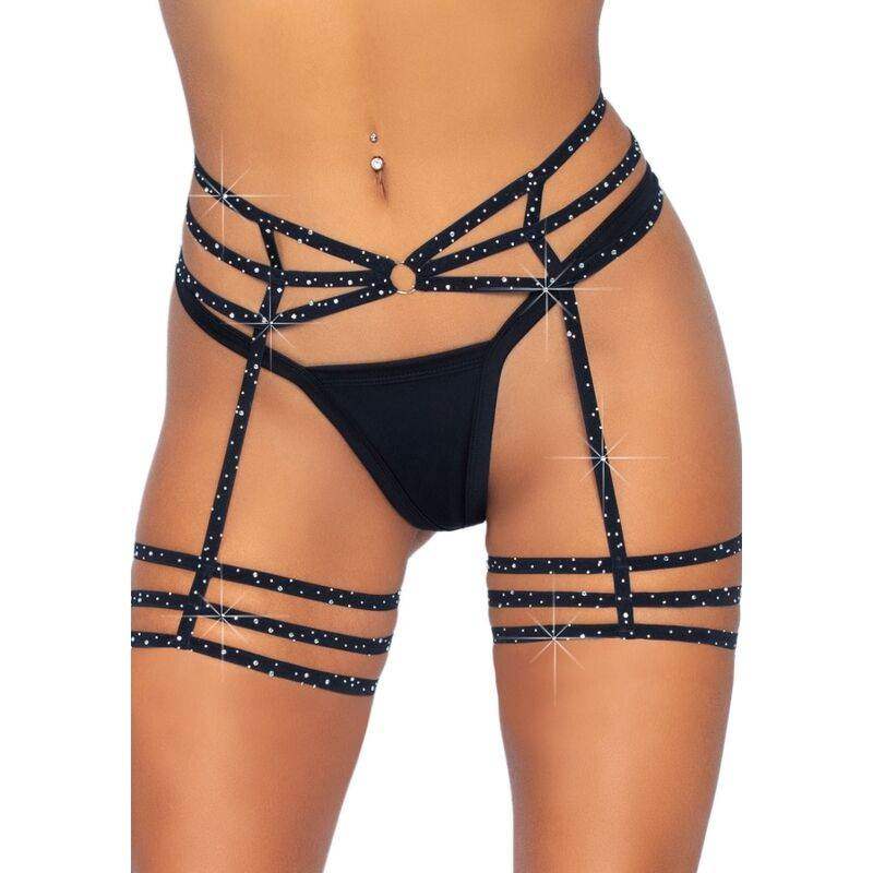 LEG AVENUE - STRASS-STRUMPFRIEMEN, EINE GRÖSSE - Vanelion Paradise