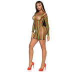 LEG AVENUE - RASTA MINIKLEID EINE GRÖSSE - Vanelion Paradise