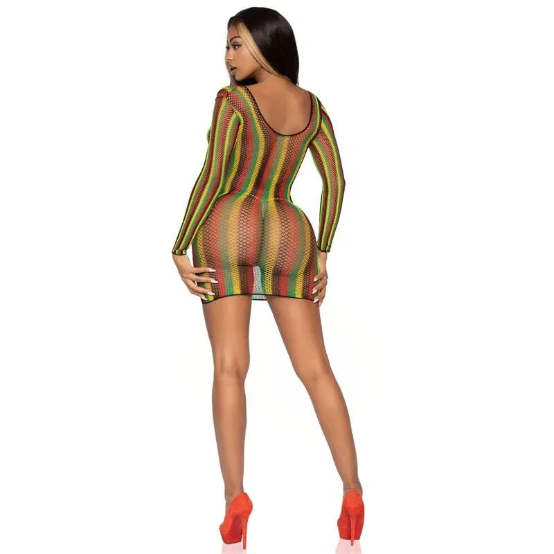 LEG AVENUE - RASTA MINIKLEID EINE GRÖSSE - Vanelion Paradise