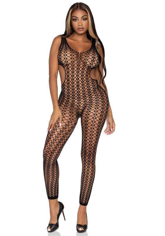 LEG AVENUE - GITTERNETZ-BODYSTOCKING, EINHEITSGRößE - Vanelion Paradise