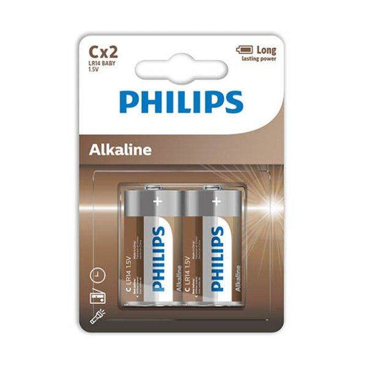 PHILIPS - ALKALINE BATTERIEN C LR14 BLISTER*2