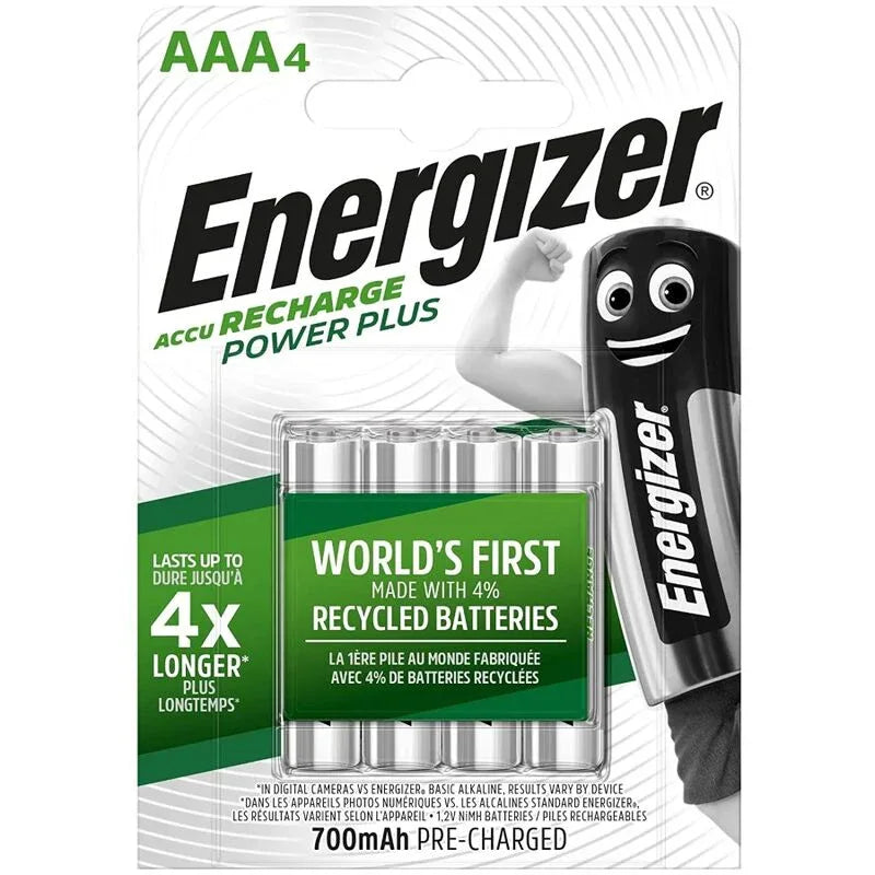 ENERGIZER - WIEDERAUFLADBARE BATTERIEN AAA4 BLISTER 4 - Vanelion Paradise