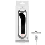 DOLCE VITA - AUFLADBARER VIBRATOR ZWEI SCHWARZ 7 GESCHWINDIGKEIT - Vanelion Paradise