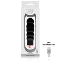DOLCE VITA - AUFLADBARER VIBRATOR SECHS SCHWARZ 7 GESCHWINDIGKEITEN - Vanelion Paradise