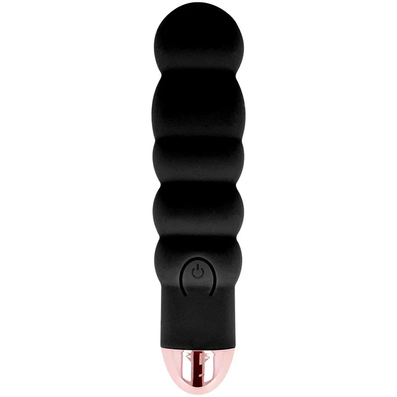 DOLCE VITA - AUFLADBARER VIBRATOR SECHS SCHWARZ 7 GESCHWINDIGKEITEN - Vanelion Paradise
