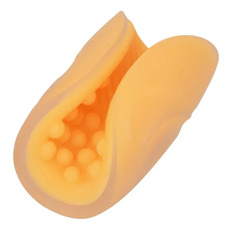 CALEXOTICS - BEADED GRIP MASTURBATOR ORANGE - Vanelion Paradise