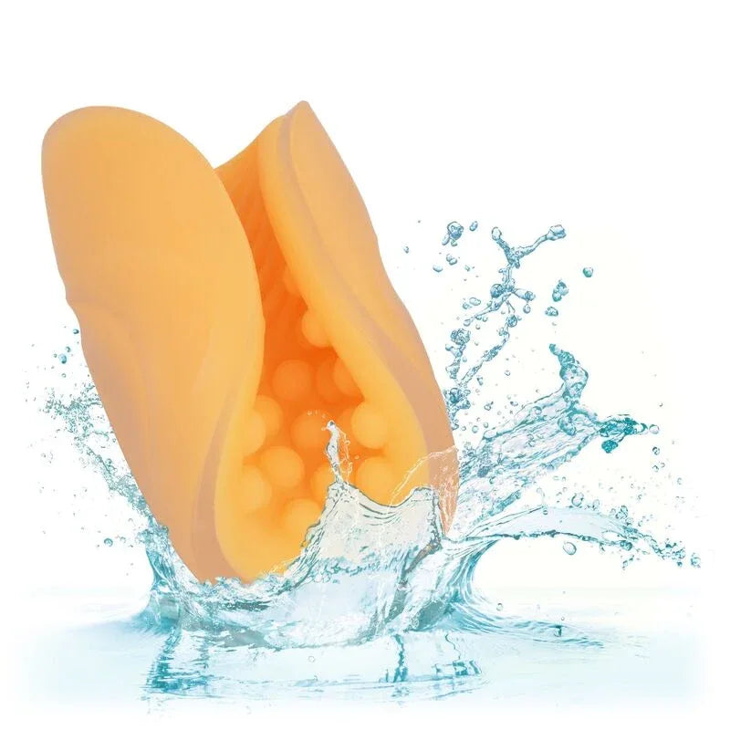 CALEXOTICS - BEADED GRIP MASTURBATOR ORANGE - Vanelion Paradise